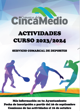 Imagen ACTIVIDADES CURSO 2023 - 2024 SERVICIO COMARCAL DE DEPORTES