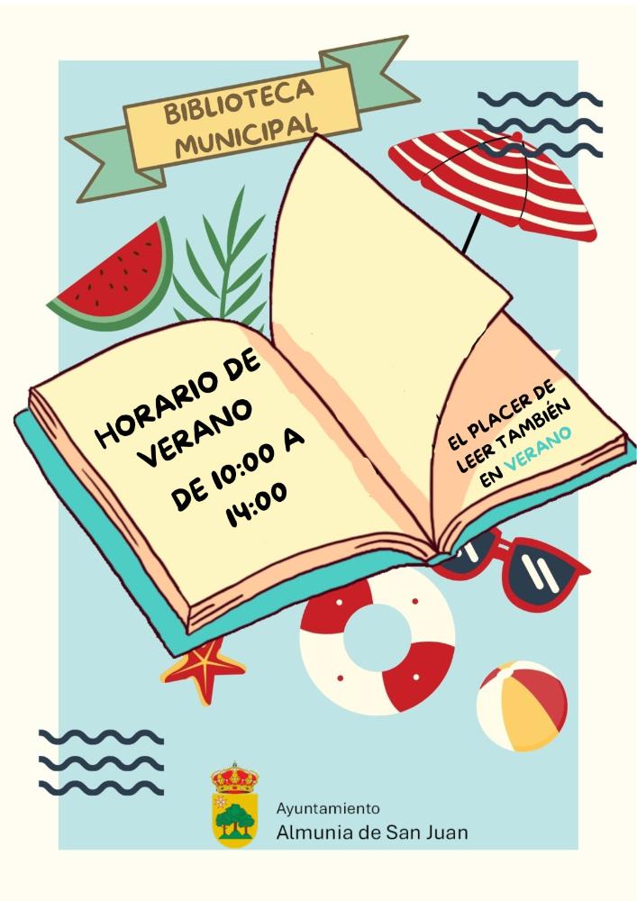 Imagen HORARIO DE VERANO BIBLIOTECA MUNICIPAL