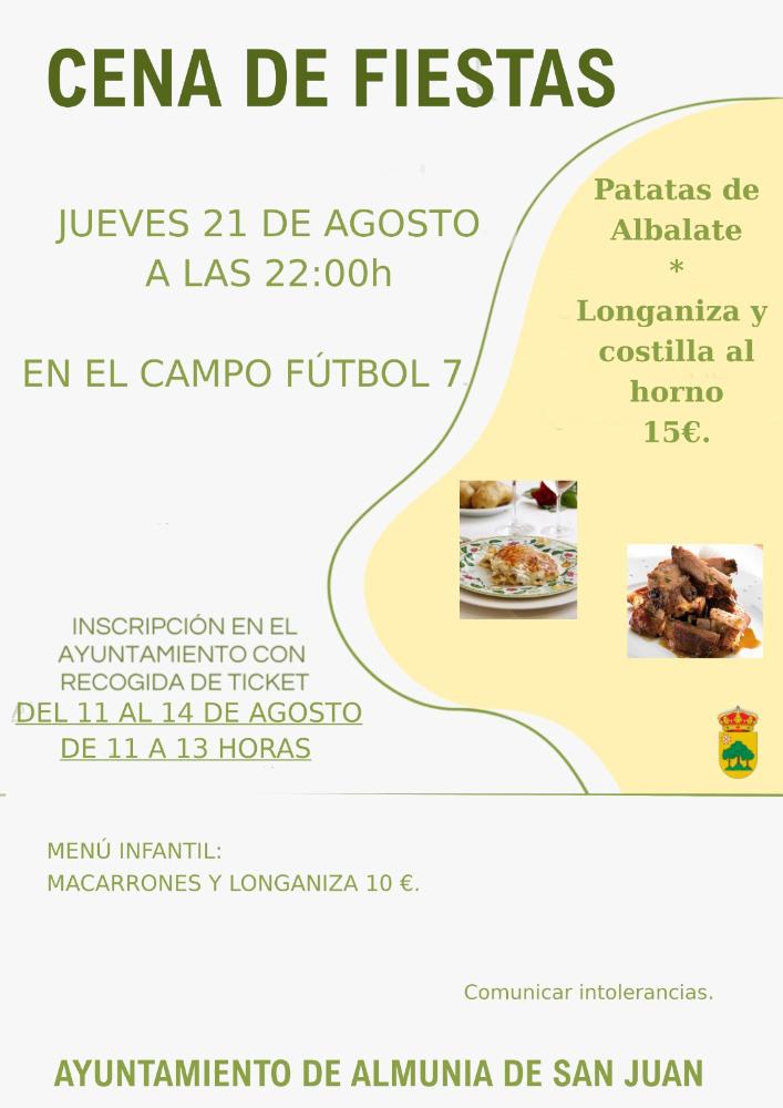 Imagen CENA DE FIESTAS