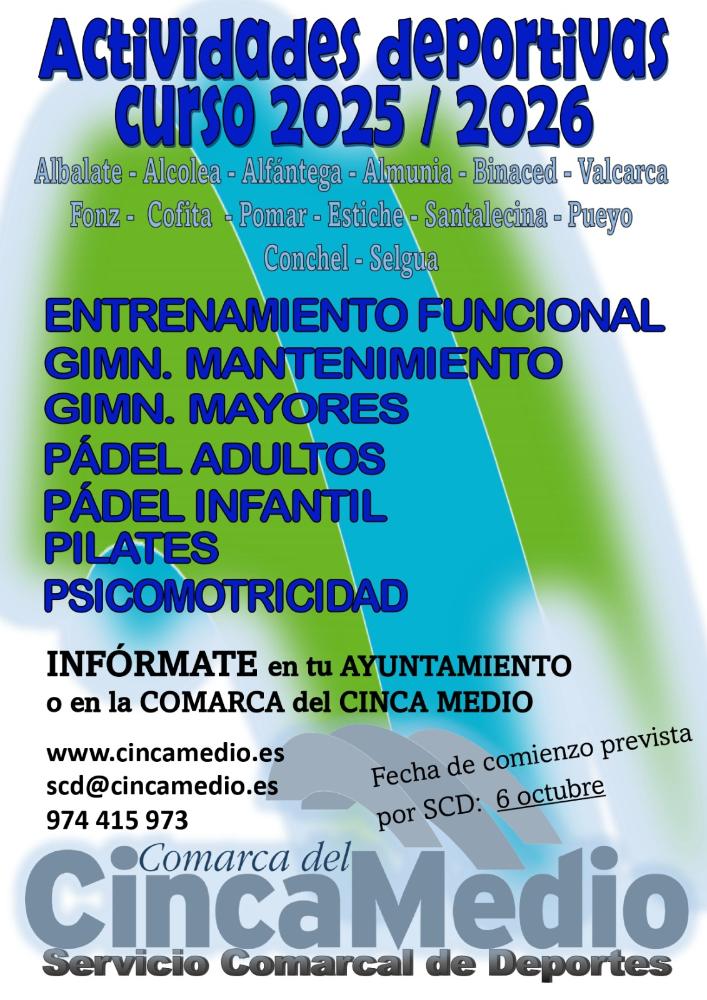 Imagen ACTIVIDADES DEPORTIVAS CURSO 2025/2026