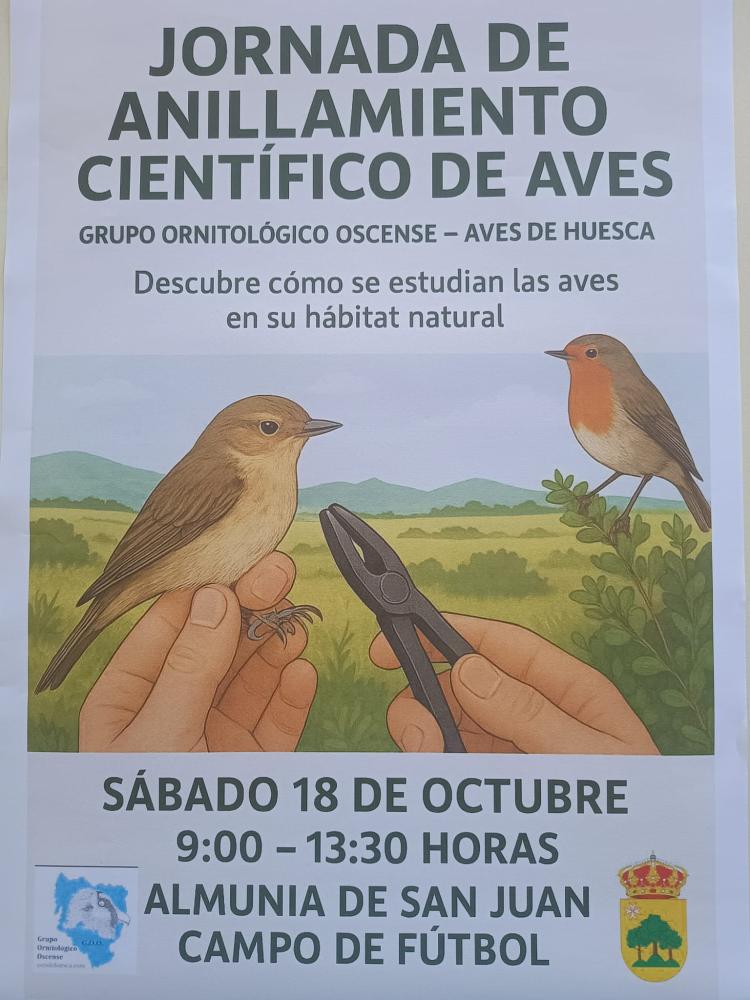 Imagen JORNADA DE ANILLAMIENTO CIENTÍFICO DE AVES