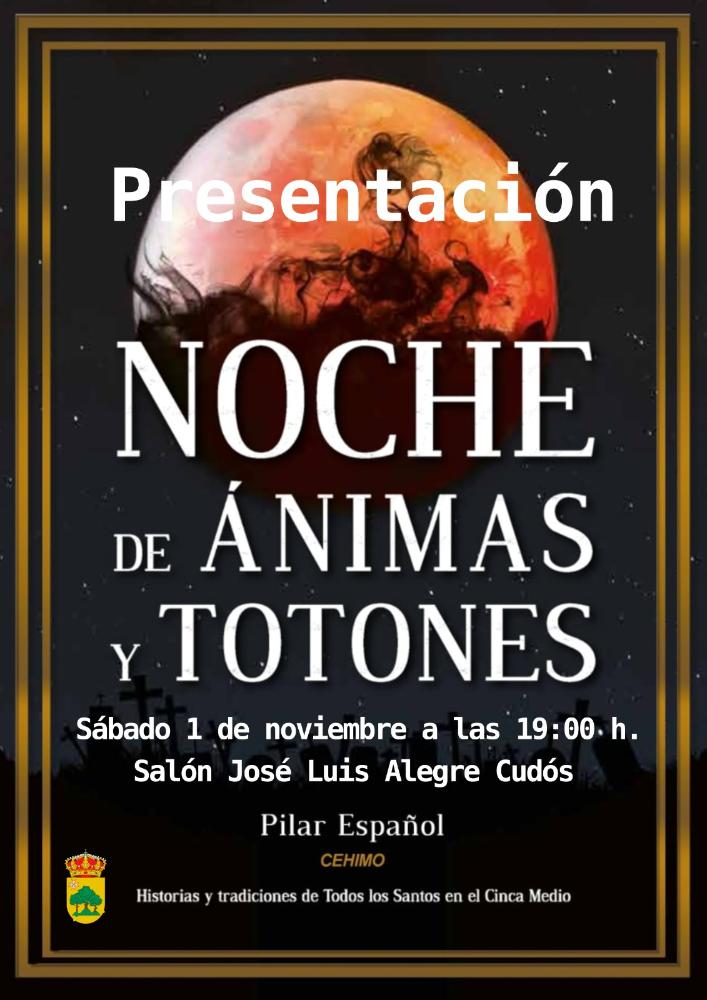 Imagen PRESENTACIÓN DEL LIBRO NOCHE DE ÁNIMAS Y TOTONES